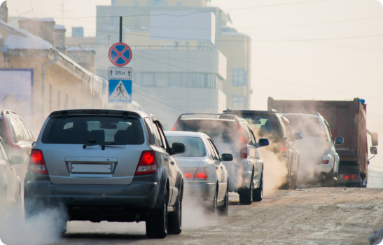 Vehicular emissions at streets cross their way into your home.