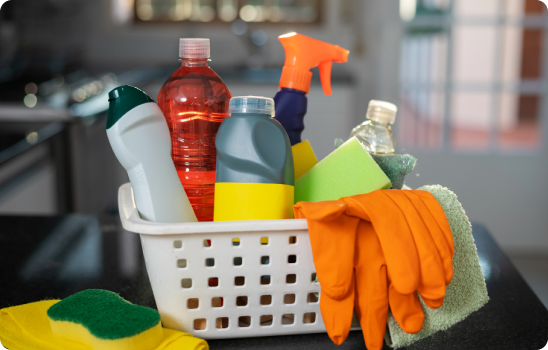 Chemical fumes from products you use daily.